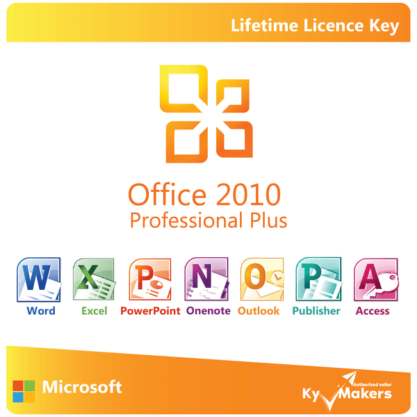Microsoft Office 2010 Professional Plus Lifetime Activation, Retail