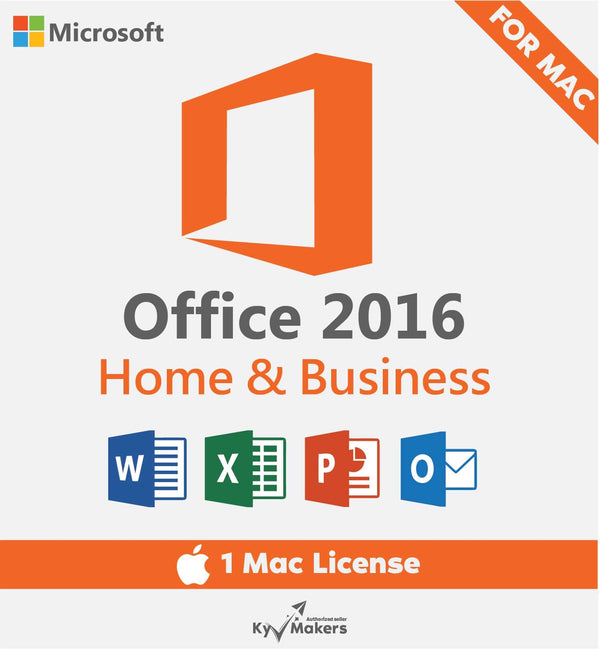 Microsoft Office 2016 Home and Business For Mac Bind Key ,Lifetime A