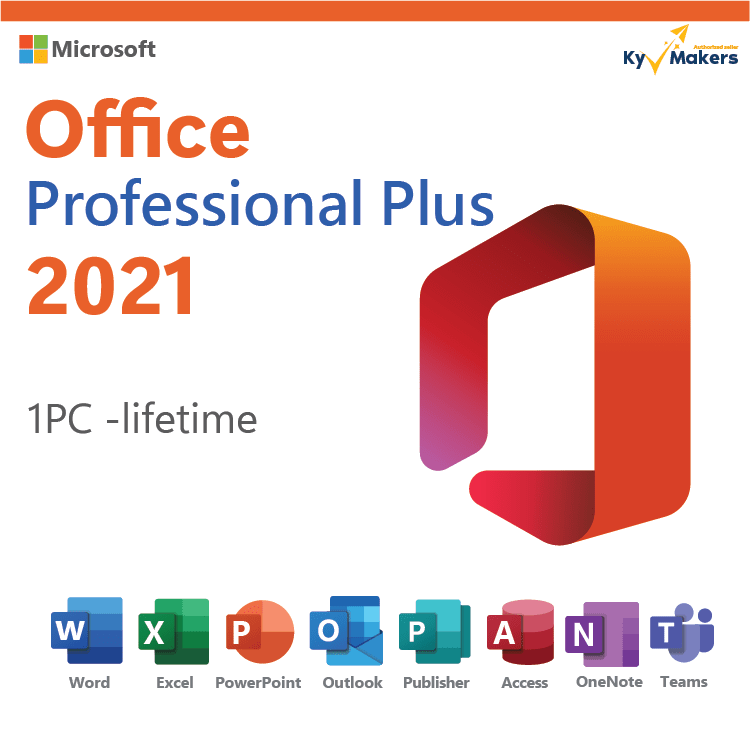 Microsoft Office 2021 Professional Plus product key - Lifetime Activation, Retail key