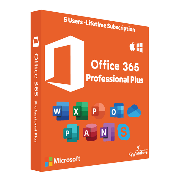 Microsoft Office 365 Professional Plus - Lifetime Subscription for 5 D ...