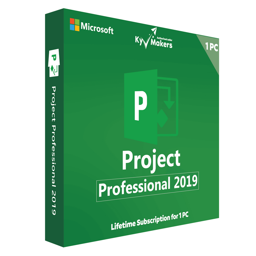 Microsoft Project Professional 2019 Product Key -Lifetime Activation, Retail key